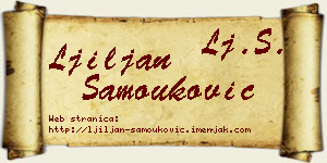 Ljiljan Samouković vizit kartica
